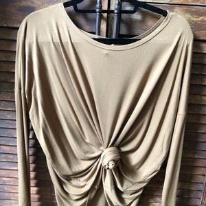 Long sleeve piko top